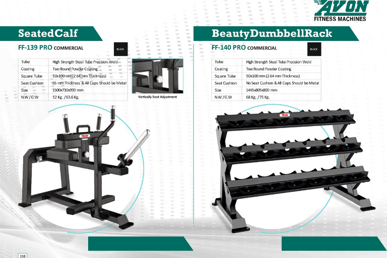 Seated Calf / beauty Dumbbell Rack